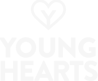 Young hearts logo weiss