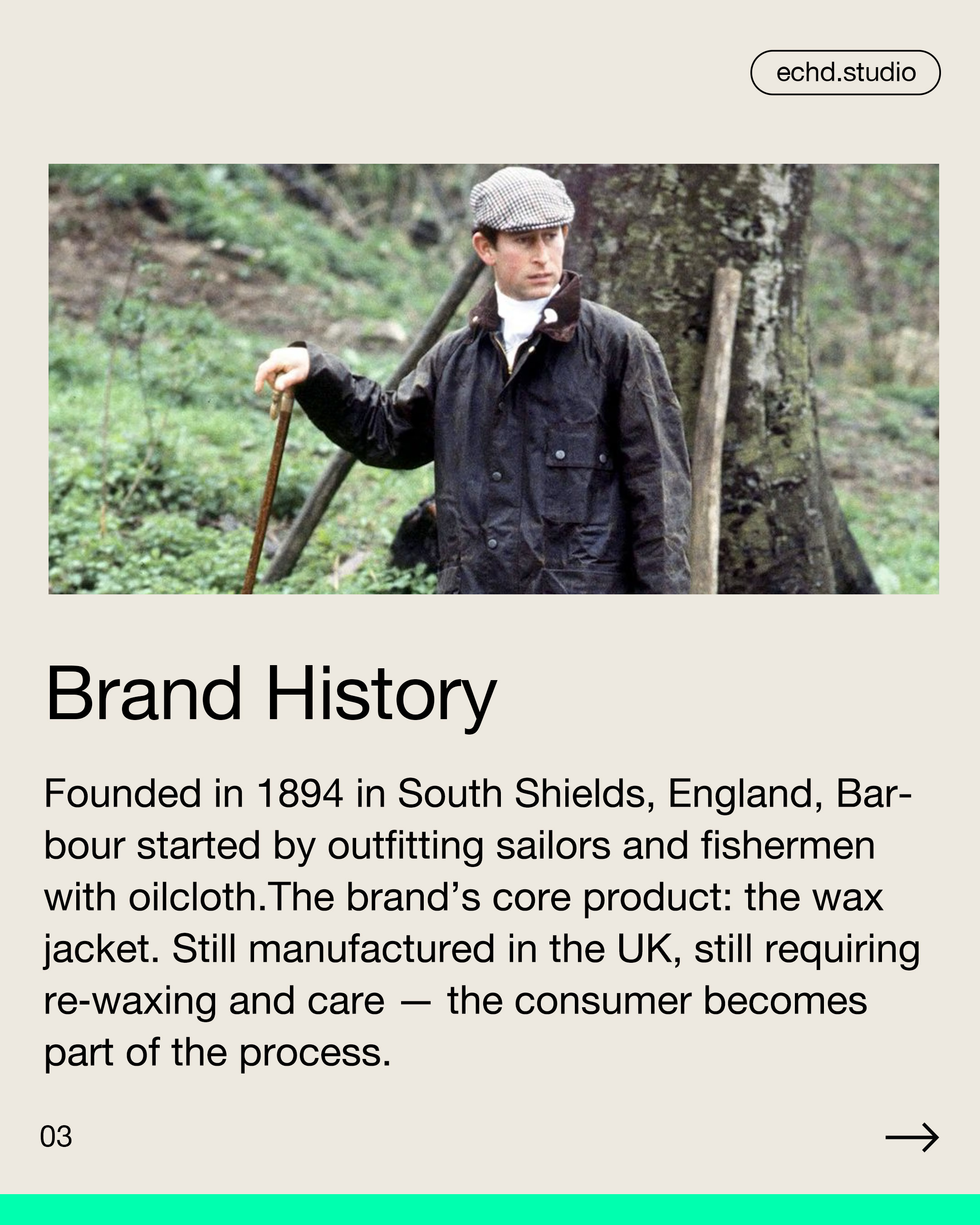 Iconic Brand Positioning #1 barbour