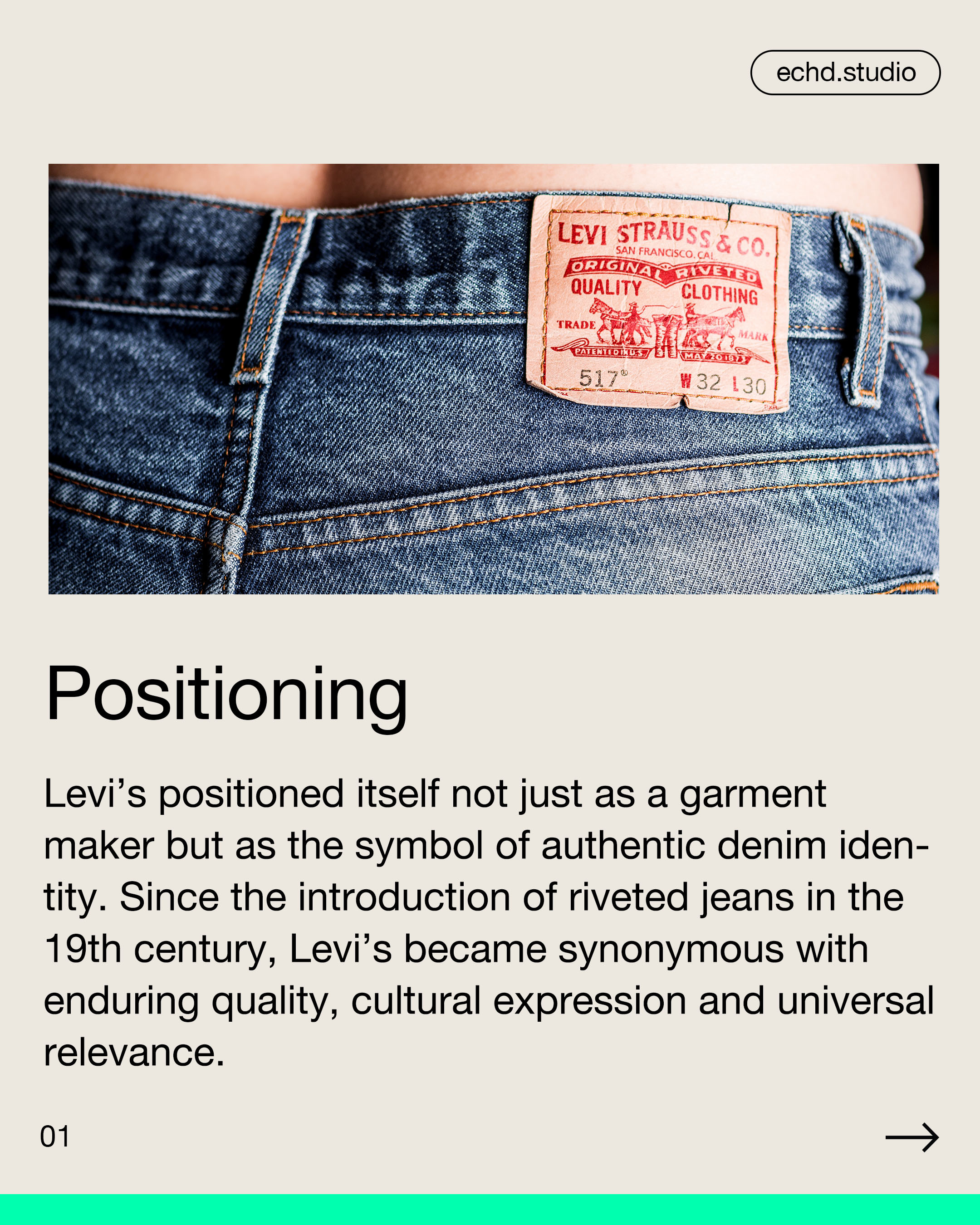 Iconic Brand Positioning #5 - Levis