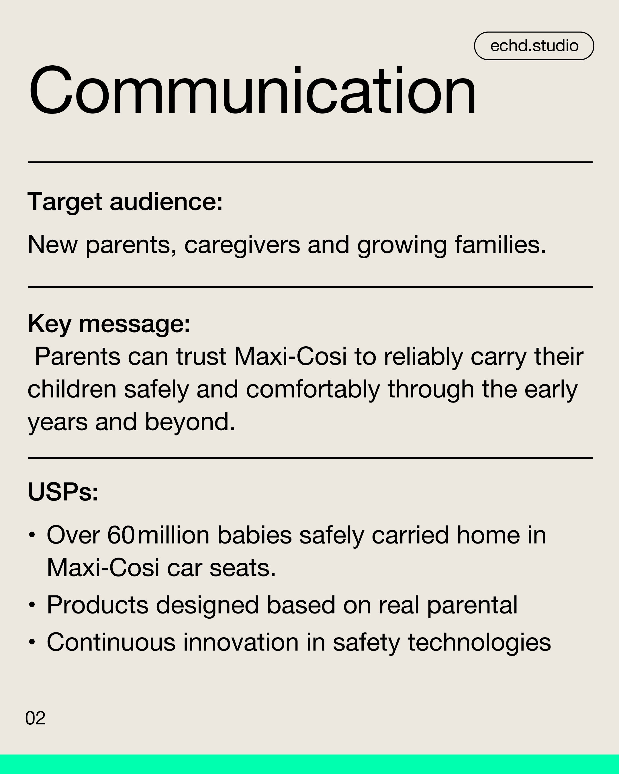 Iconic Brand Positioning #6 - Maxi Cosi